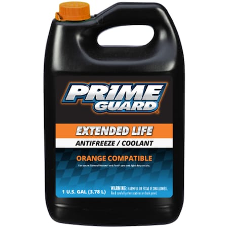 Prime Guard Antifreeze Coolant, Orange, 1 gal PRIMORANGE