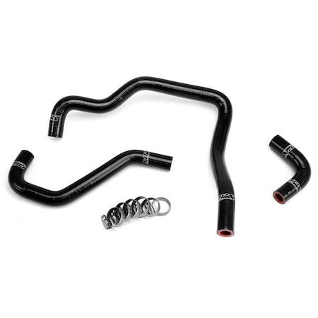 Hps Performance High Temp Reinforced Silicone Heater Coolant Hose Kit, Black,  57-1430-BLK