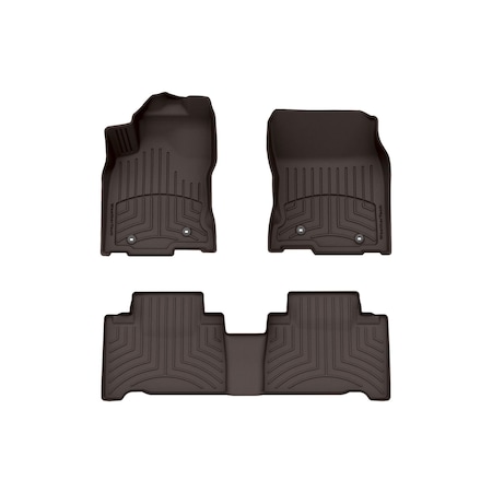 Weathertech Cocoa, Front and Rear FloorLiner HP 47749-1-2IM
