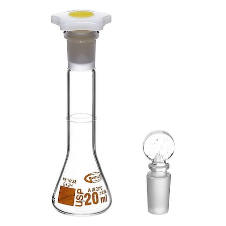 United Scientific Supplies Inc Glass Flasks, Colorless FGWM020