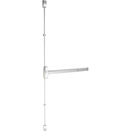 Trans Atlantic 800 Series Aluminum 48 in. Surface Vertical Rod Crash Bar Exit Device ED-VR831XL-AL