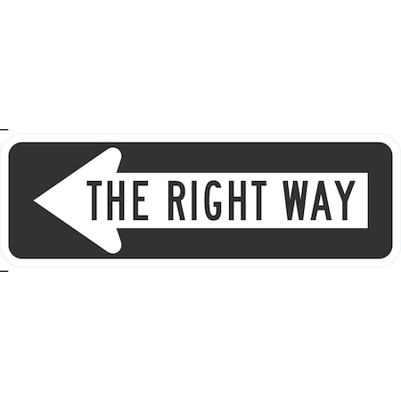 Lyle <--- The Right Way, 24x8, Engineer Grade, White G-14506-EG_24x8