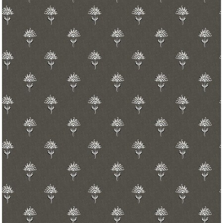 Chesapeake Surdiva Black Floral Fan Wallpaper 4148-27462