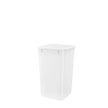 Rev-A-Shelf Rev-A-Shelf - - 27 Quart Plastic Replacement Kitchen Trash Waste Container, White RV-1024-52