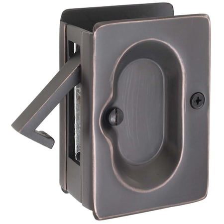 Patioplus Passage Pocket Door Lock, Bright Nickel PA2001623