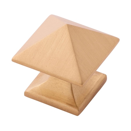 Belwith Products Belwith 1.25 in. Square Knob, Brushed Gold Brass BWP3015 BGB