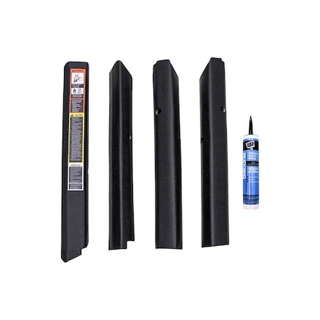 K&M Mfg Qwik Fit Corner Post Kit for John Deere 30/Early 40 Series Tractors Black Vinyl 4149