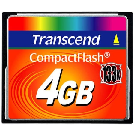 Transcend Information Transcend 4GB CompactFlash Card (133x) - 4 GB TS4GCF133