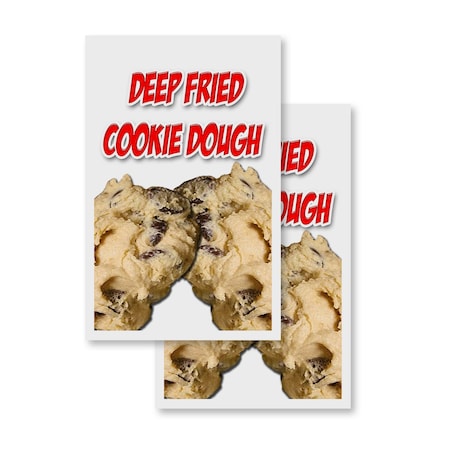 Signmission Deep Fried Cookie Dough, Vinyl Decals Only 24 Inch x 36 Inch, Vinyl Decal, 2PK DSB-2436-2PACK-Deep Fried Cookie Dough
