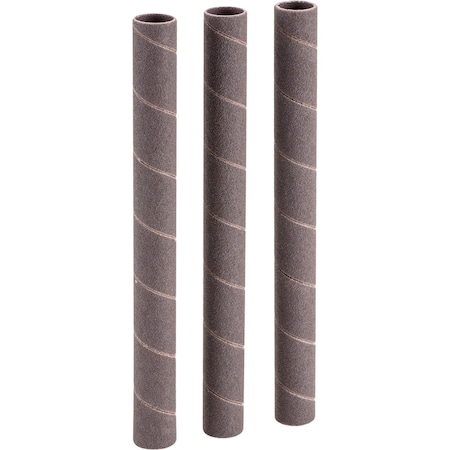 Woodstock 1/2" Dia. x 6" A/O Hard Sanding Sleeve, 120 Grit, 3PK D1423