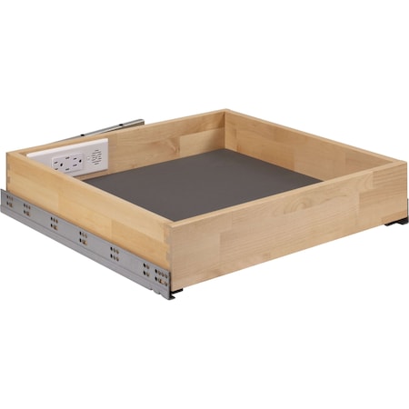 Hardware Resources 21in Charging Drawer for Kitchen with In-Drawer Outlets & Charging Ports PD21-SC