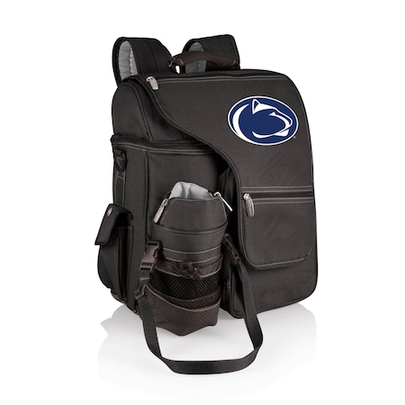 Picnic Time Family Of Brands NCAA Penn State Nittany Lions Turismo Backpack Cooler with Water Bottle CarrierBlack 641-00-175-494-0