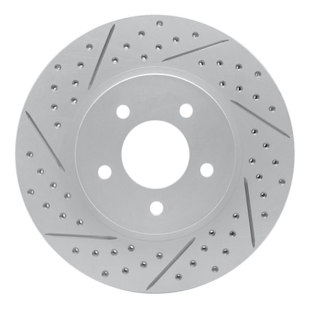 Dynamic Friction Co DFC Geoperformance Rotor - Drilled and Slotted 830-54193L