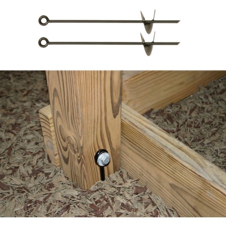 Playstar Playset Anchor, Black, For: Securing Playsets, Slides and Climbers PS 7690