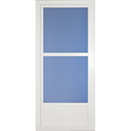 Larson Easy Vent 146 Series 36'' Wx81'' Hx1-7/8'' Thick Wht Mid View Aluminum Storm Door 14606032