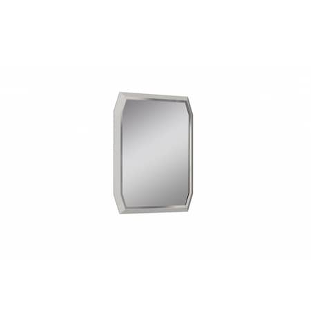 Homeroots 49" Taupe Abstract Glass Framed Accent Mirror 372077