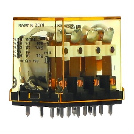 Idec RH GP Rly 4PDT 10A 24V DC Coil w/ diode RH4V2-ULD-DC24V
