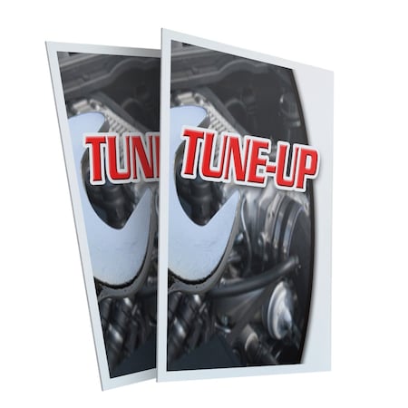 Signmission Tune-up, Plastic Signs Only 24 Inch x 36 Inch, Corrugated Plastic, 2PK CSB-2436-2PACK-Tune-up