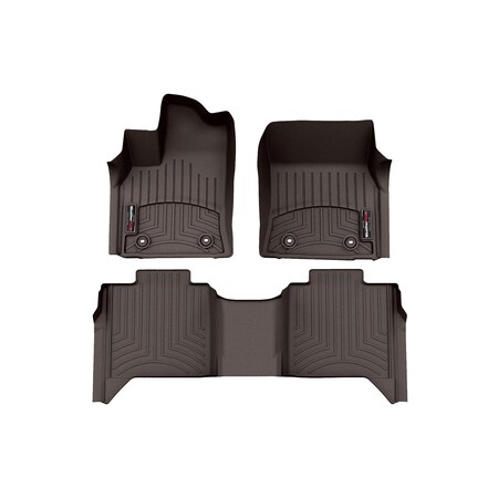 Weathertech Cocoa, Front and Rear Floorliners 471708-1-2