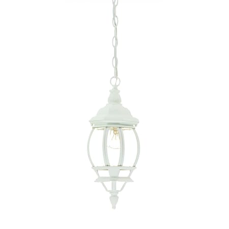 Homeroots White Glass Globe Hanging Light 398000