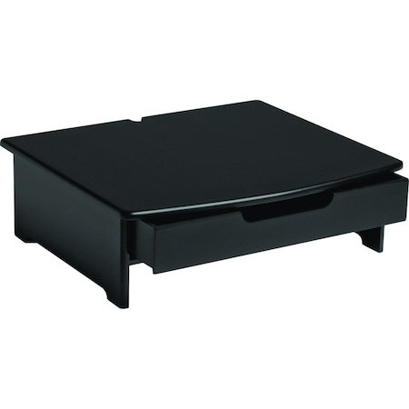 Sanford Rolodex 82430 Wood Tone Monitor Stand, Black 82430
