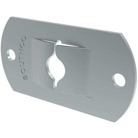 Southco Fast Lead Receptacle, Medium Size, Flat, Rivet, Steel, Zinc Immersion Coating 17-10015-13