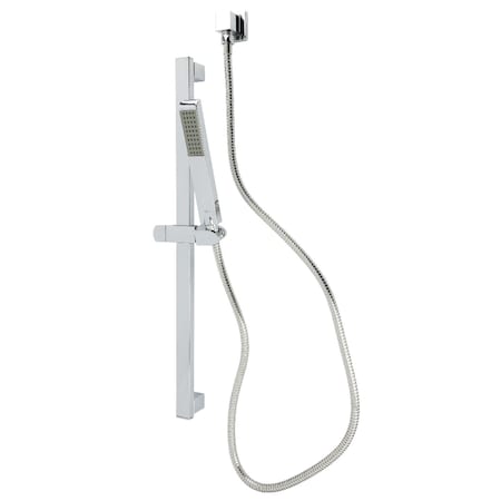 Kingston Brass Shower System with Slide Bar and Hand Shower, Polished Chrome KXK2541