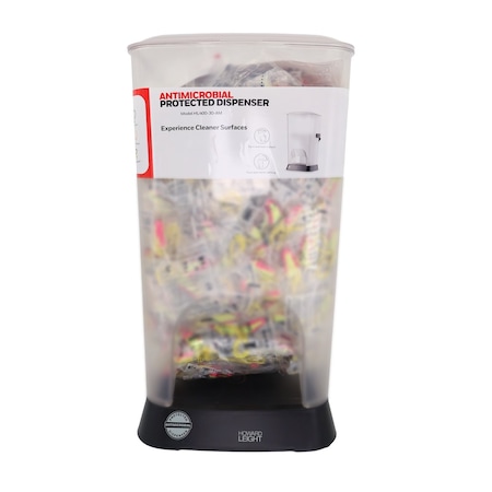 Honeywell Howard Leight Prefilled Laser Lite Antimicrobial-Protected Dispenser, LL-30, 400PK HL400-LL-30-AM
