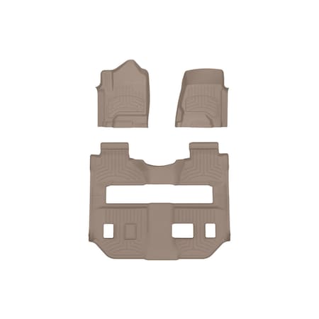 Weathertech Tan, Front and Rear FloorLiner HP 456071-456942IM