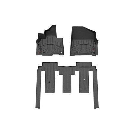 Weathertech Black Front and Rear Floorliners, 2025 KIA  Carnival 441911-1-2