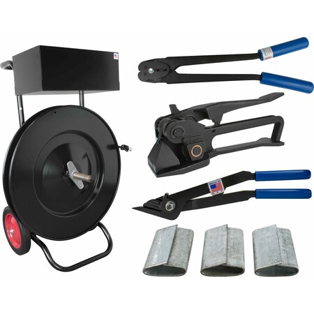 Encore Packaging Steel Kit Compact for 12 Steel Strapping, Closed Seals S12KP2