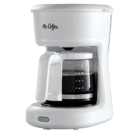 Mr. Coffee RIVAL 2019065 Coffee Maker, 5 Cups Capacity, White 2109065