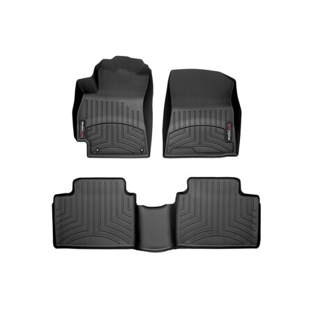 Weathertech Black, Front and Rear Floorliners 441652-1-2