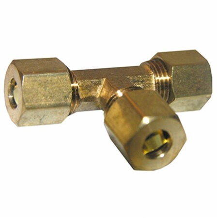 Westinghouse Brass Compression Tee - 0.375 x 0.375 x 0.25 in. Pack of 6, 6PK 208008