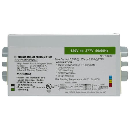 Satco Ballast LPT80207