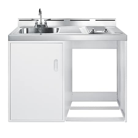 Summit 48in Wide All-In-One Kitchenette Refrigerator Not Included C48ELGLASSNR