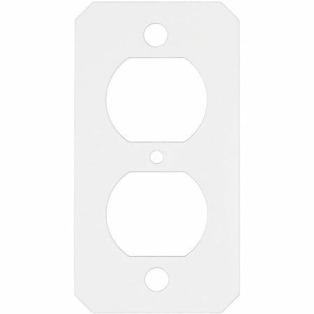 Hubbell Wiring Device-Kellems Center Sub-Plate, 1 Gang, Steel, Duplex Receptacle Cover Type S1R10CSPI