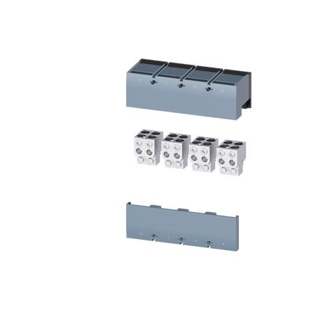 Siemens circular conduc. terminal TA4.3 4 x 4/0500 kcmil with aux. conductor 3VA9674-0JC43