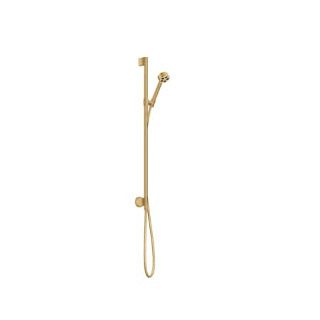Axor ONE Wallbar Set 75 1-Jet with Wall Outlet, 1.75 GPM in Brushed Gold Optic 48793251