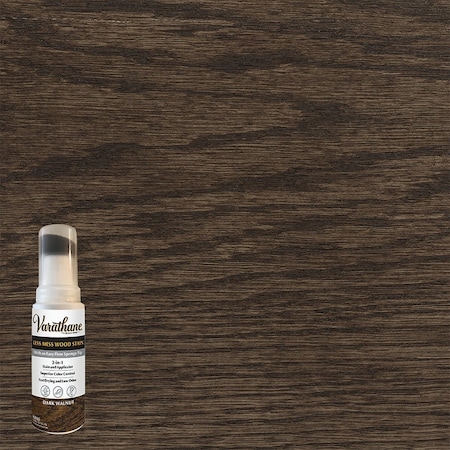 Varathane Less Mess Dark Walnut Water-Based Interior Wood Stain 4 Oz. 368029