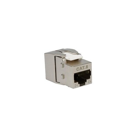 Cable Wholesale Shielded Cat8 Keystone Jack, 40Gbps, Toolless, RJ45 Female 33X8-530