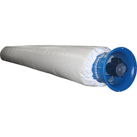 Patterson Power Tube Air Duct System with 14" Fan and 60 Ft. Tube PT-14B-COMBO
