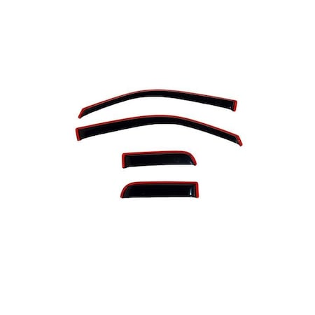 Ventshade Rainguards, Low Profile, In-Channel, Smoke, Acrylic, Set Of 4 194704