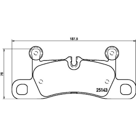 Hella Brake Pad Set, disc brake 355023371