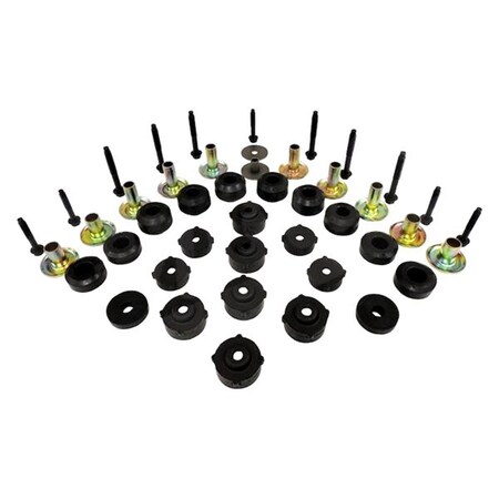 Powerplay Body Mount Master Kit for 1987-1995 Jeep Wrangler YJ PO3633439