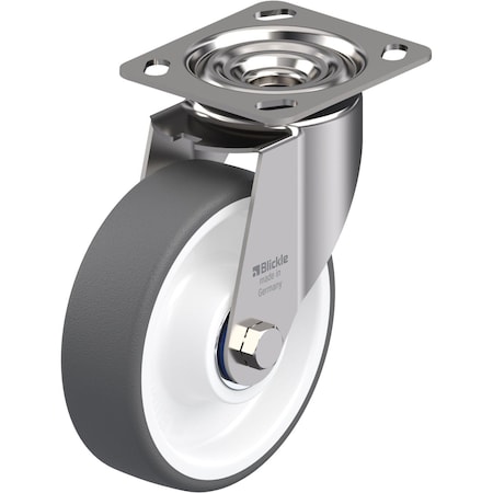 Blickle Swivel Plate Caster, PU, 6", 660 lb., Caster Load Rating Range: Heavy-Duty LEX-POTH 150XK-14