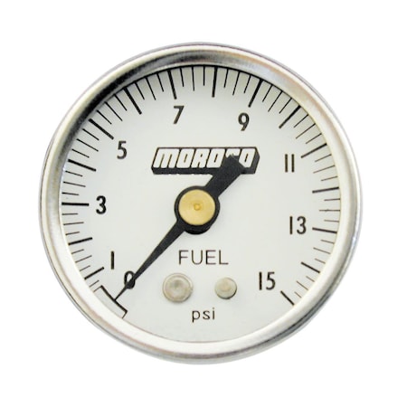 Moroso 65370 0-15 PSI Fuel Pressure Gauge MOR65370
