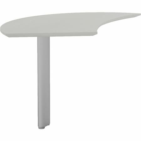 Mayline Curved Desk Medina Curved Desk Extension, 47" Wx28" Dx29.5", 28" D X 29-1/2" H, 47" W X MNEXTLTSS