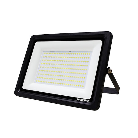 J&H Led 700-Watt Equivalent Integrated Black Outdoor LED Flood Light, 12000 Lumens, Security Light JH-SPL100W-82F