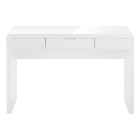 Homeroots 47" White Wood Sled Computer Desk 490007